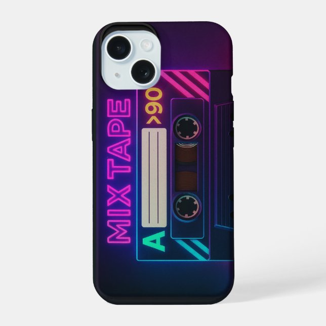 Estojo Mix Tape Apple iPhone 15 (Verso)