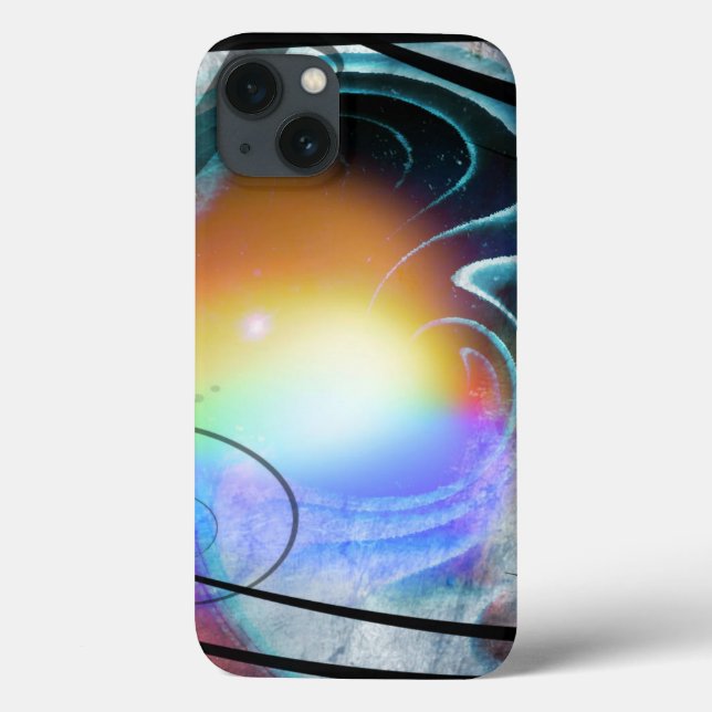 Estojo para iPad Air com Distorção Espacial Abstra (Verso)