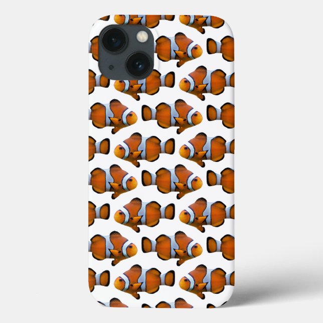 Estojo para iPad Clownfish Frenzy (Branco) (Verso)