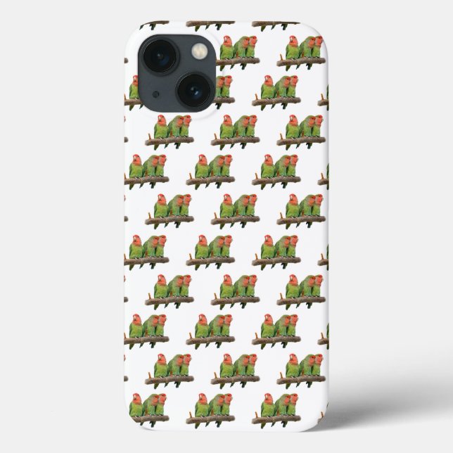 Estojo para iPad Lovebird Frenzy (Branco) (Verso)