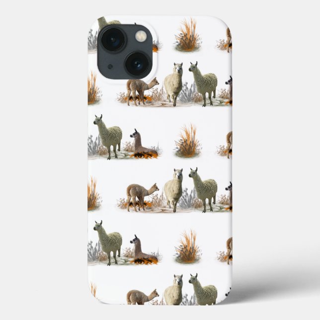 Estojo para iPad Mini Llama Meadow (escolha a cor) (Verso)