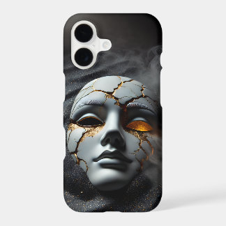 Estojo para iPhone 11 Máscara de Porcelana Quebrad