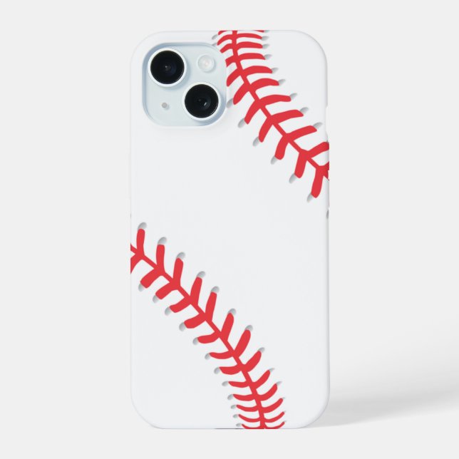 Estojo para iPhone 15 - Beisebol (Verso)