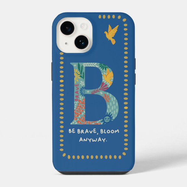 Estojo para iPhone com Monograma B  (Verso)