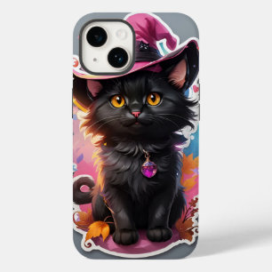 Estojo para iPhone Cute Cat Happy Halloween