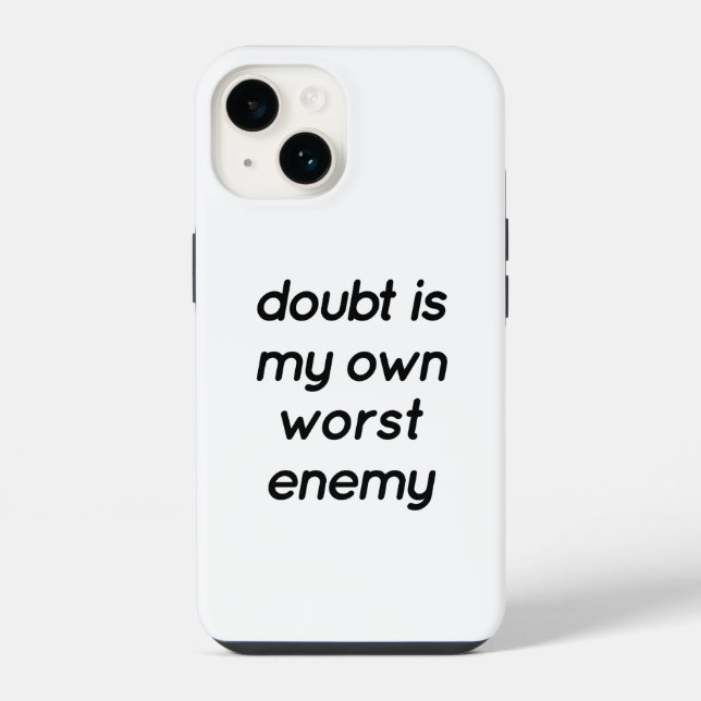 Estojo para iPhone da Dúvida (Verso)