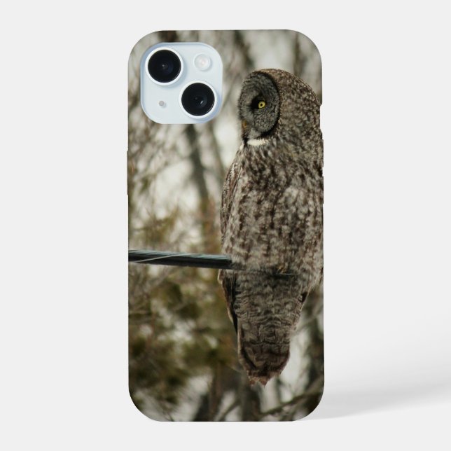 Estojo para Iphone/Ipad com Design de Coruja Fofa (Verso)