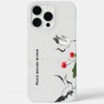 Estojo para telefone com citação japonesa Zen Grou