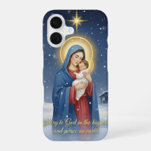 Estojo para Telefone Virgem Maria e Menino Jesus