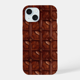 Estojo Personalizado de Mogno Rico Elegante para i