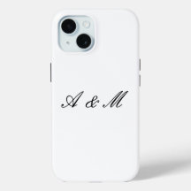 Estojo Personalizado de Monograma de Casal com Let