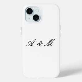 Estojo Personalizado de Monograma de Casal com Let