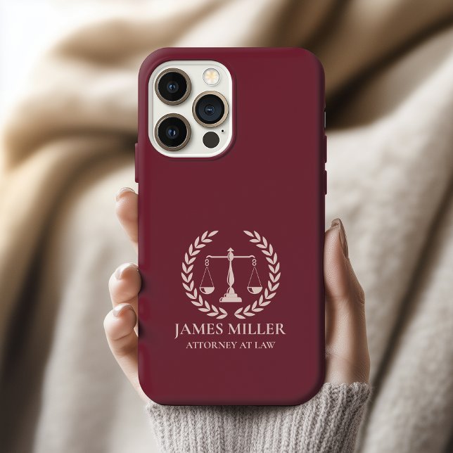 Estojo Personalizado para Formatura na Faculdade d (custom attorney phone case gift, custom graduation gift law student case, gift for new lawyer case)