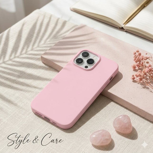Estojo Rosa de Pêssego Case-Mate Tough Apple (Peach Pink Case-Mate Tough Apple iPhone 14 Pro Max Case)