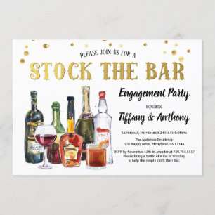 Estoque O Convite Para Festa de noivado Do Bar