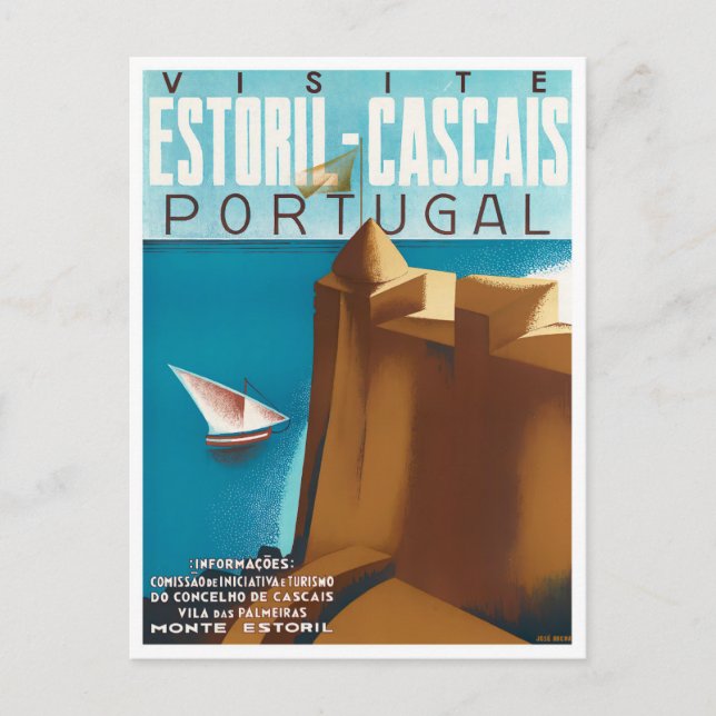 Estoril Cascais Portugal - Cartão postal para viag (Frente)