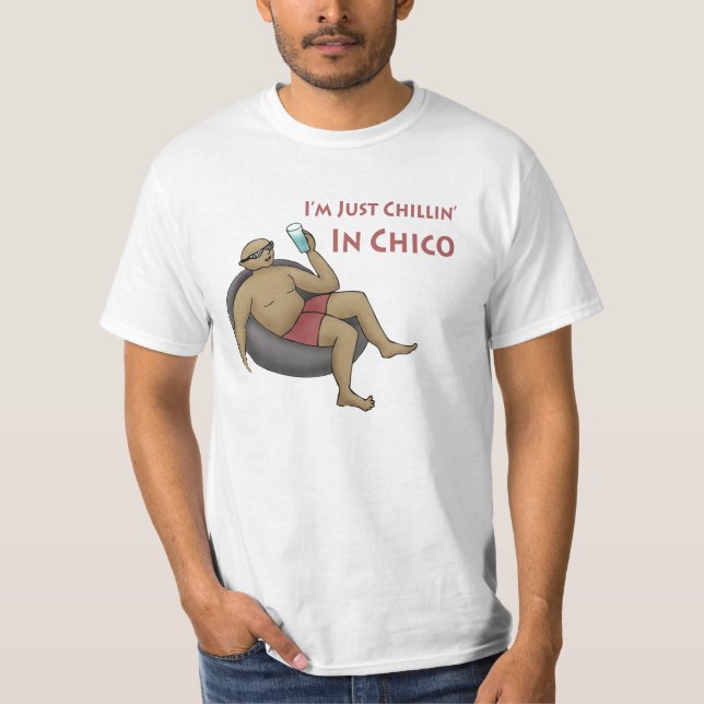 Estou apenas morando em camiseta Chico Value (Frente)