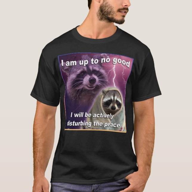 Estou aprontando uma boa camisa do guaxinim (Frente)