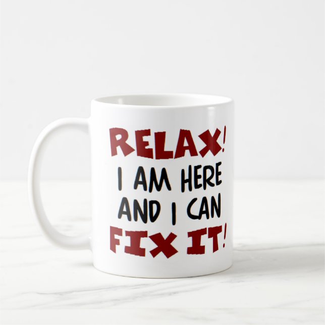 estou aqui caneca de café (Esquerda)