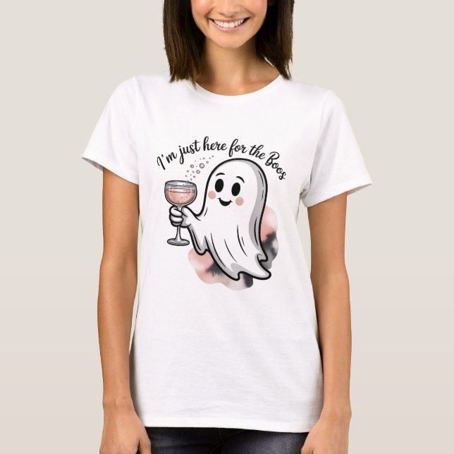 Estou aqui para a Camisa dos Boos | Funny Ghost Dr (Frente)