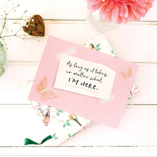 Estou aqui para você, não importa qual cartão