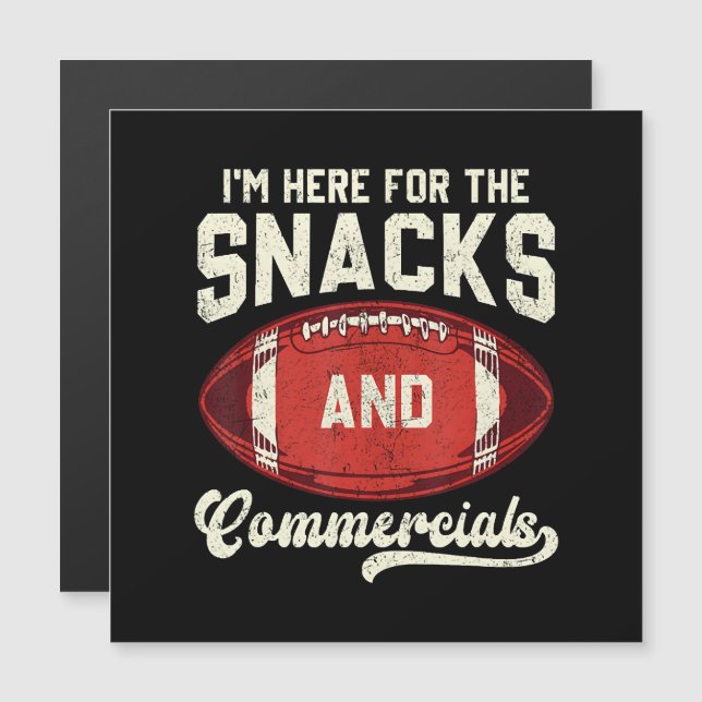 Estou Aqui Pelos Lanches E Comerciais de Futebol A (Frente/Verso)