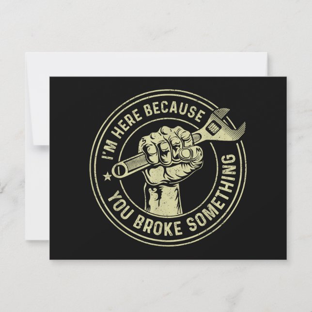 Estou aqui porque você quebrou algo, mecânico Han (Frente)