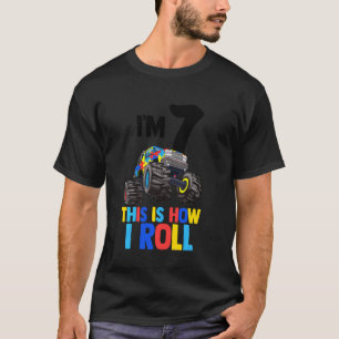 Estou com 7 anos Esta é a Minha Camisa de Rolagem