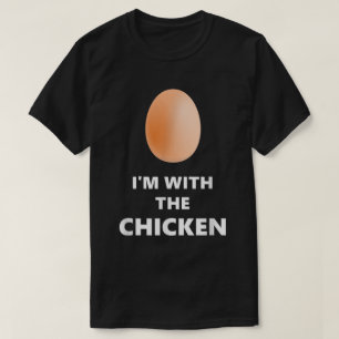 Estou Com a Camisa do Ovo Engraçado de Frango