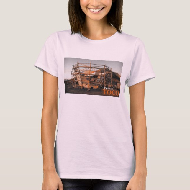 Estou com a camiseta retrô-taquicu (feminina) (Frente)