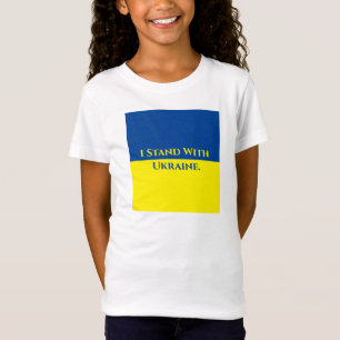 ESTOU COM A UCRÂNIA, Sinal de Retângulo, T-Shirt