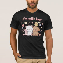 Estou com Ela – Conjunto de Camisetas de Dia dos N