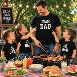 Estou Com Papai Camisa Engraçada Dia dos Pais