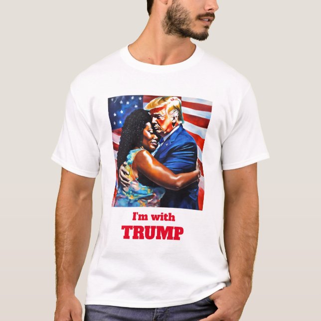 Estou com Trump Vintage T-shirt (Frente)