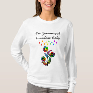 Estou cultivando uma camiseta do Rainbow Baby Mate