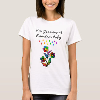 Estou cultivando uma camiseta Rainbow Baby Materni