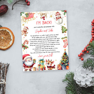 Estou de Volta Carta de Chegada Retorno Natal