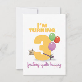 Estou fazendo 3 cartões de aniversário felizes