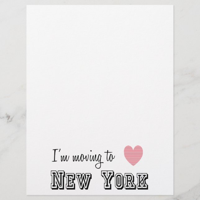 Estou me mudando para Nova York (Frente)