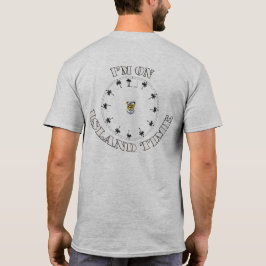 Estou na Camiseta dos Homens da Ilha Time