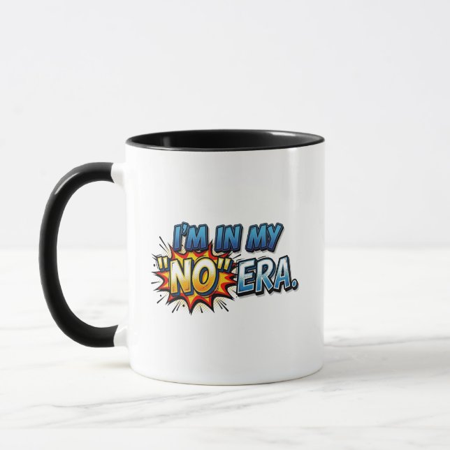 Estou na Minha Era do Não Cômico Caneca de Café Di (Esquerda)