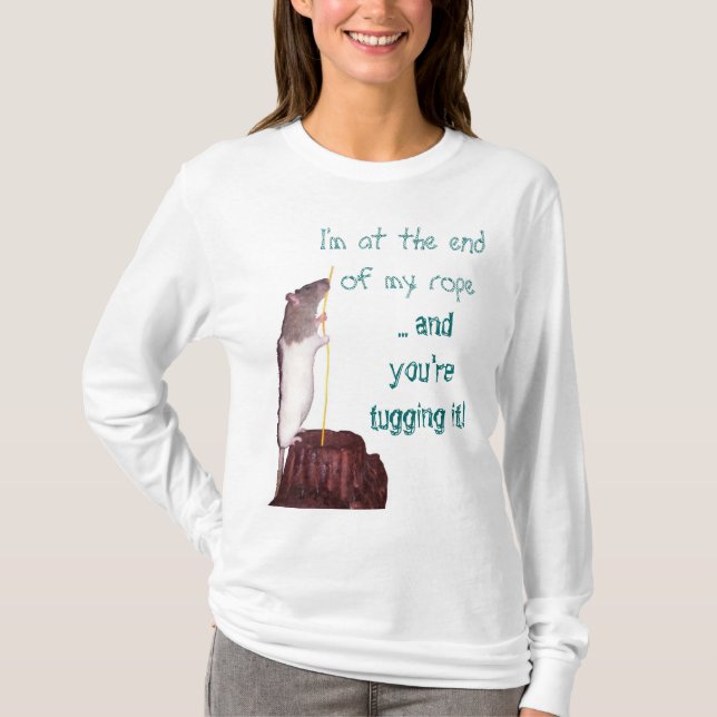 Estou no fim da minha corda T-shirt (Frente)