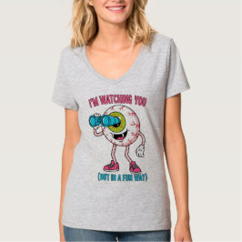 Estou Observando Você – Camiseta de Olho de Desenh