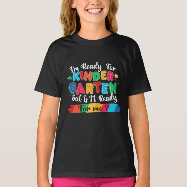 Estou pronto para a Camisa de Bonecas do jardim de (Frente)