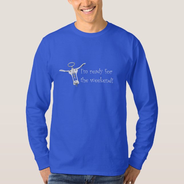 Estou pronto para a camisa de manga longa do fim d (Frente)