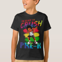 Estou pronto para esmagar a camiseta preta de cara