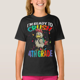 Estou pronto para esmagar T-Shirt de frango do 4º