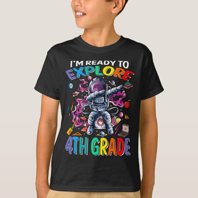 Estou pronto para explorar a camisa do astrônomo d (Frente)