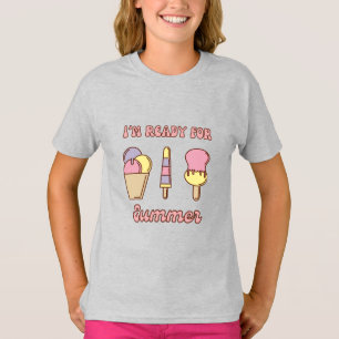 Estou pronto para o verão camiseta engraçada de so