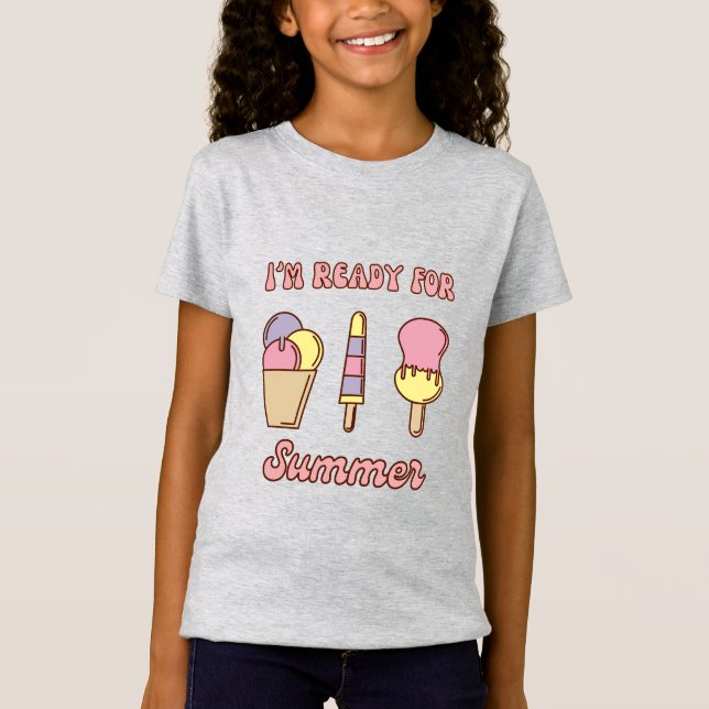 Estou pronto para o verão camiseta engraçada de so (Frente)